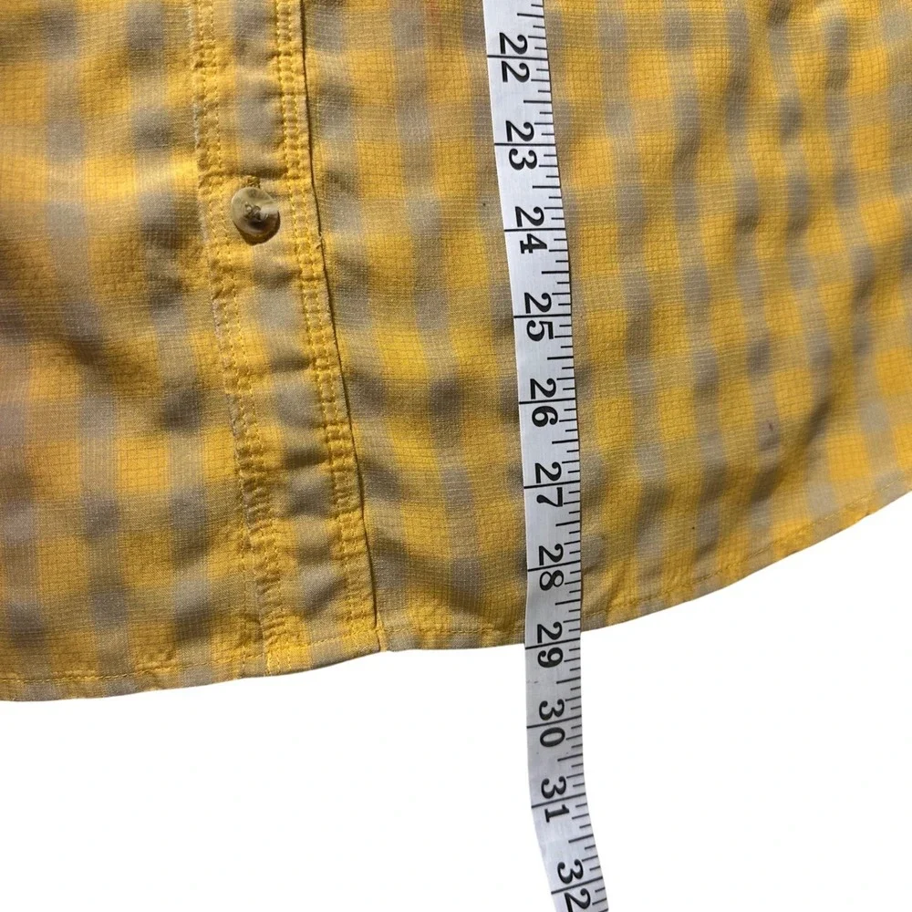 The North Face Mens Plaid Short Sleeve Button‎ Up Shirt Size Medium